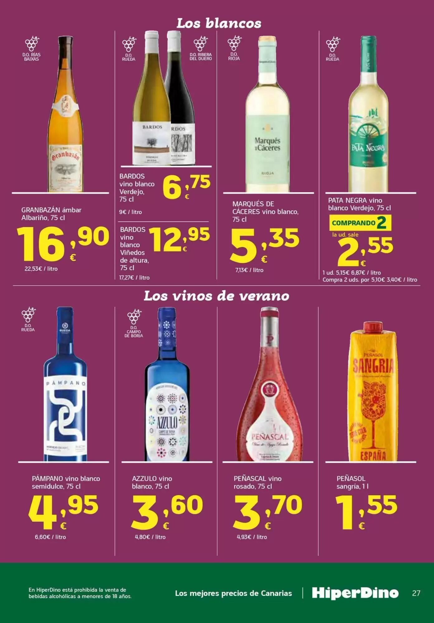 Folleto promocional de HiperDino válido desde el 11/08/2026 - Página 27.