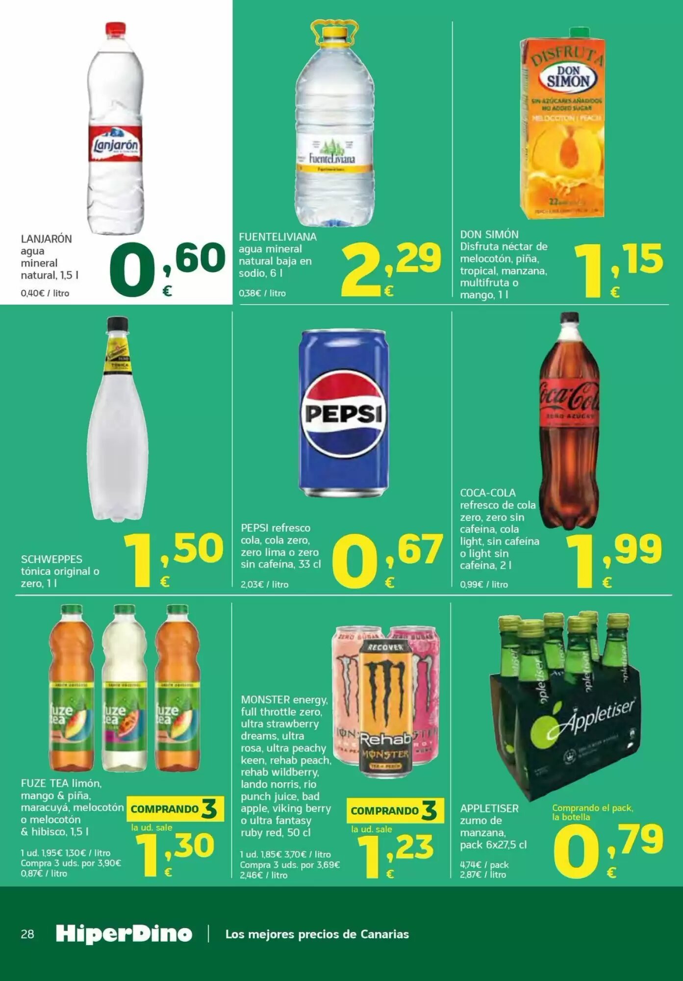 Folleto promocional de HiperDino válido desde el 11/08/2026 - Página 28.