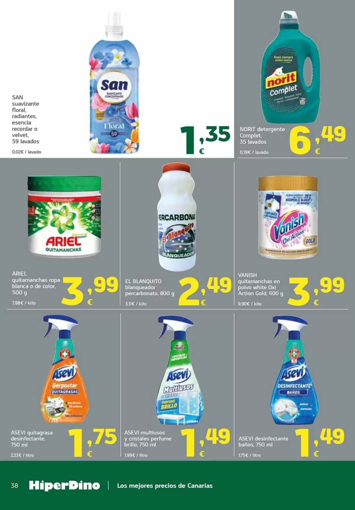 Folleto promocional de HiperDino válido desde el 11/08/2026 - Página 38.