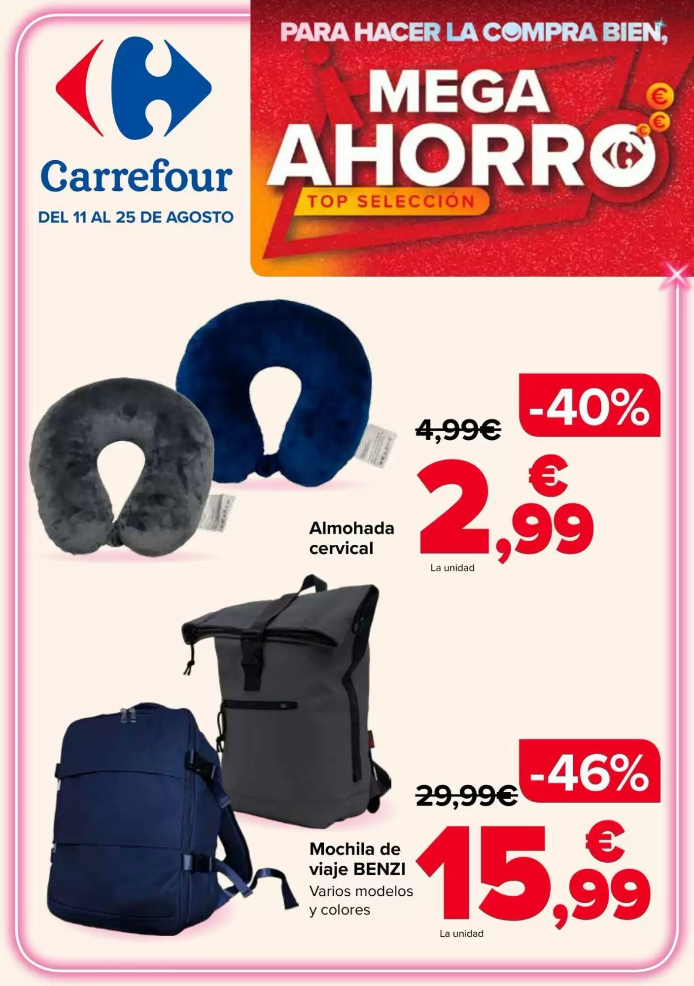 Folleto promocional de Carrefour válido desde el 11/08/2026 - Página 1.