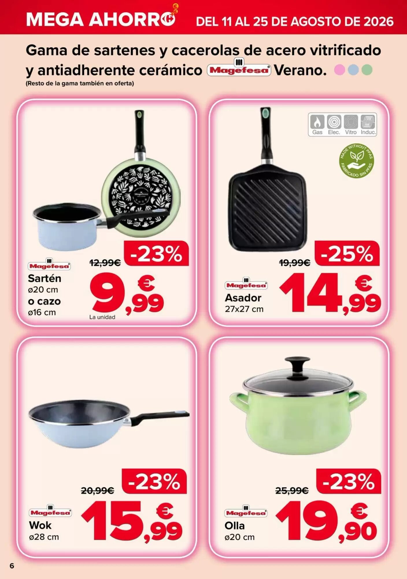 Folleto promocional de Carrefour válido desde el 11/08/2026 - Página 6.
