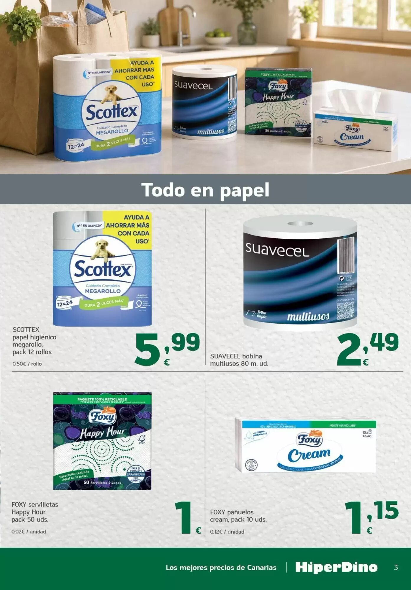 Folleto promocional de HiperDino válido desde el 11/08/2026 - Página 3.