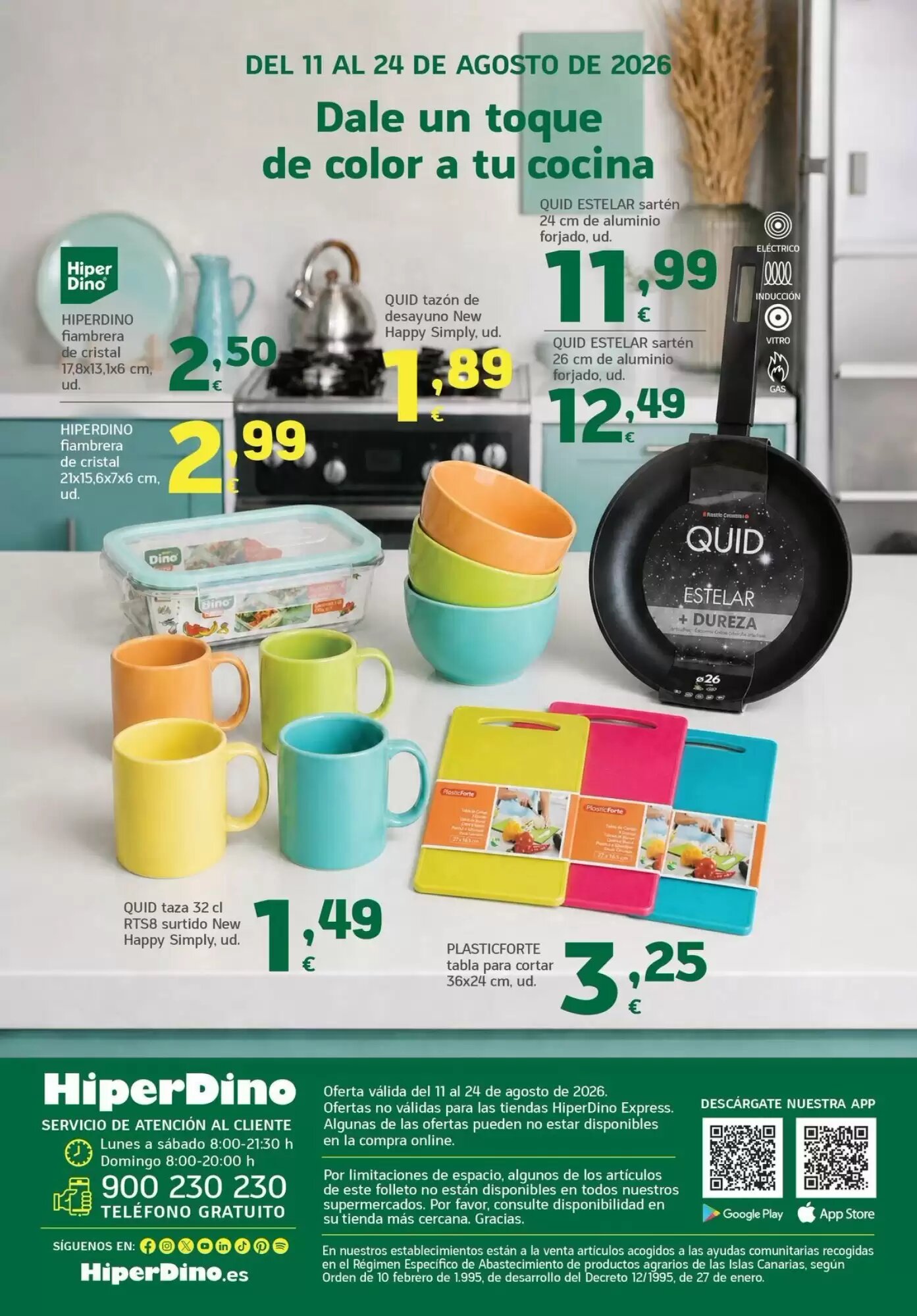 Folleto promocional de HiperDino válido desde el 11/08/2026 - Página 8.