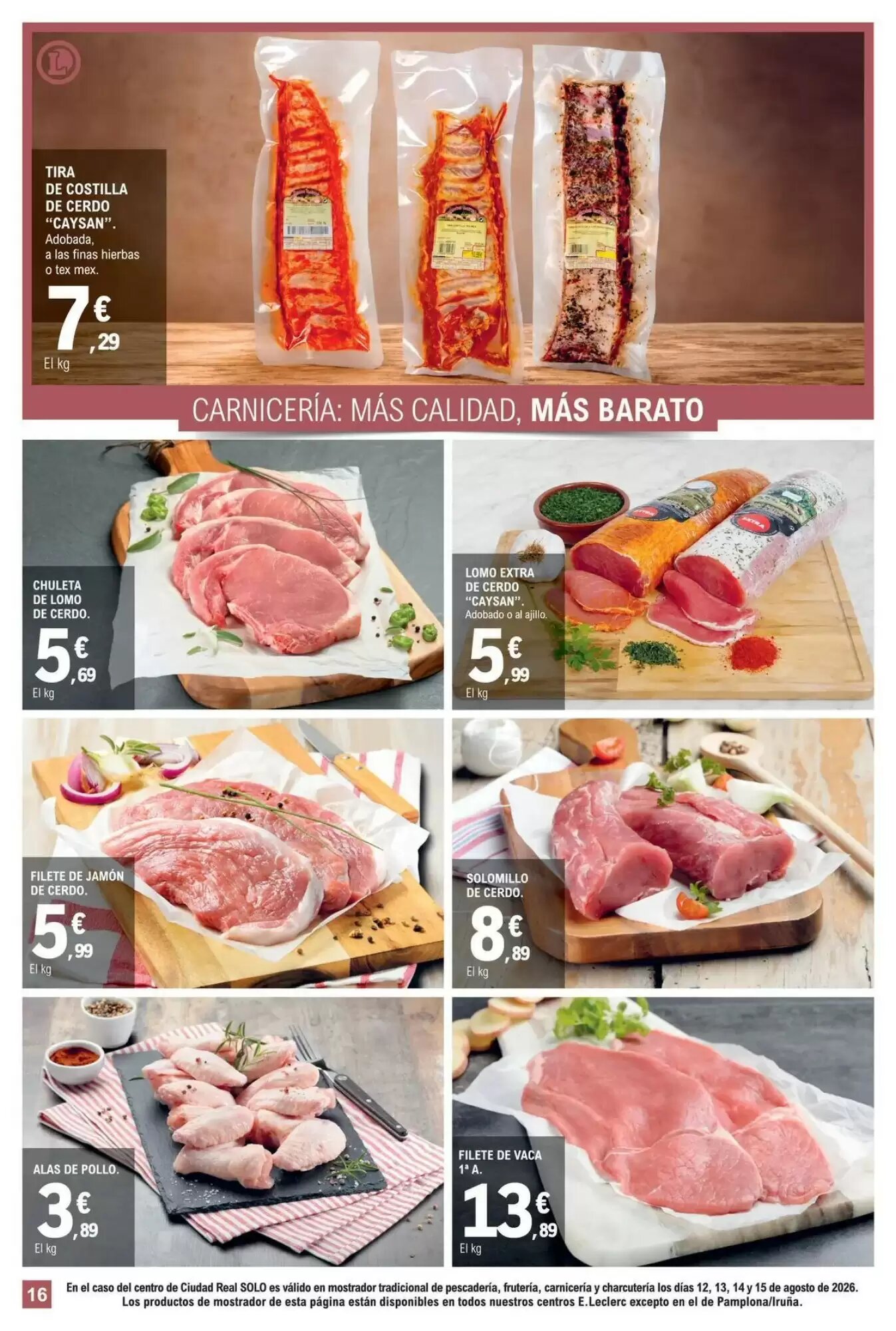 Folleto promocional de E.Leclerc válido desde el 11/08/2026 - Página 16.
