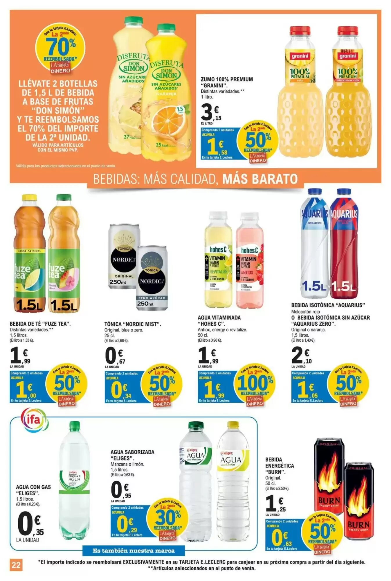 Folleto promocional de E.Leclerc válido desde el 11/08/2026 - Página 22.