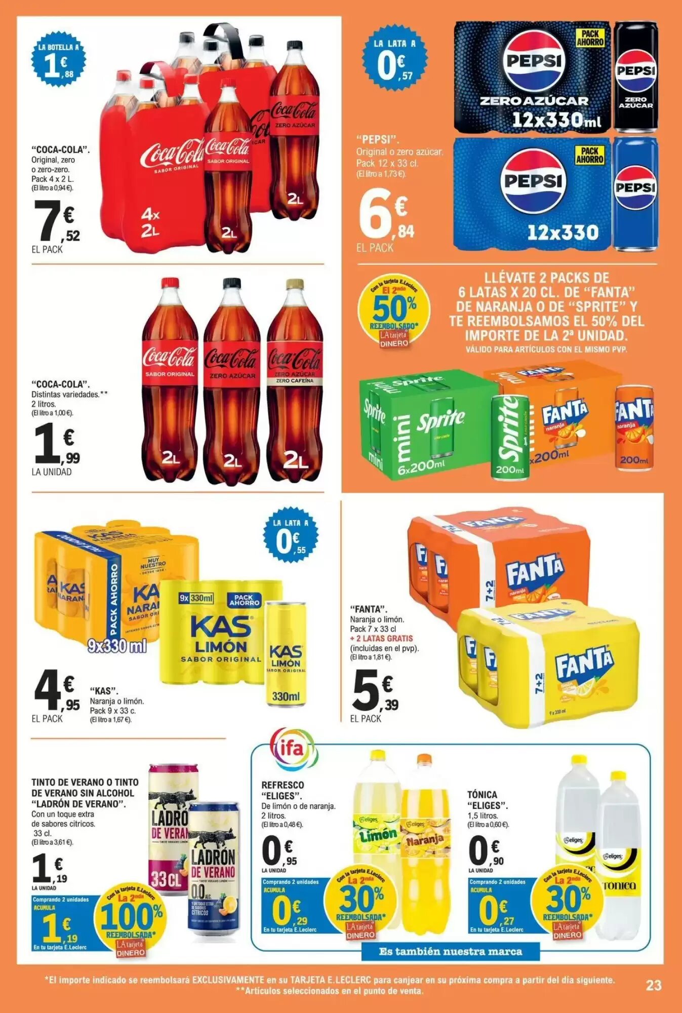 Folleto promocional de E.Leclerc válido desde el 11/08/2026 - Página 23.