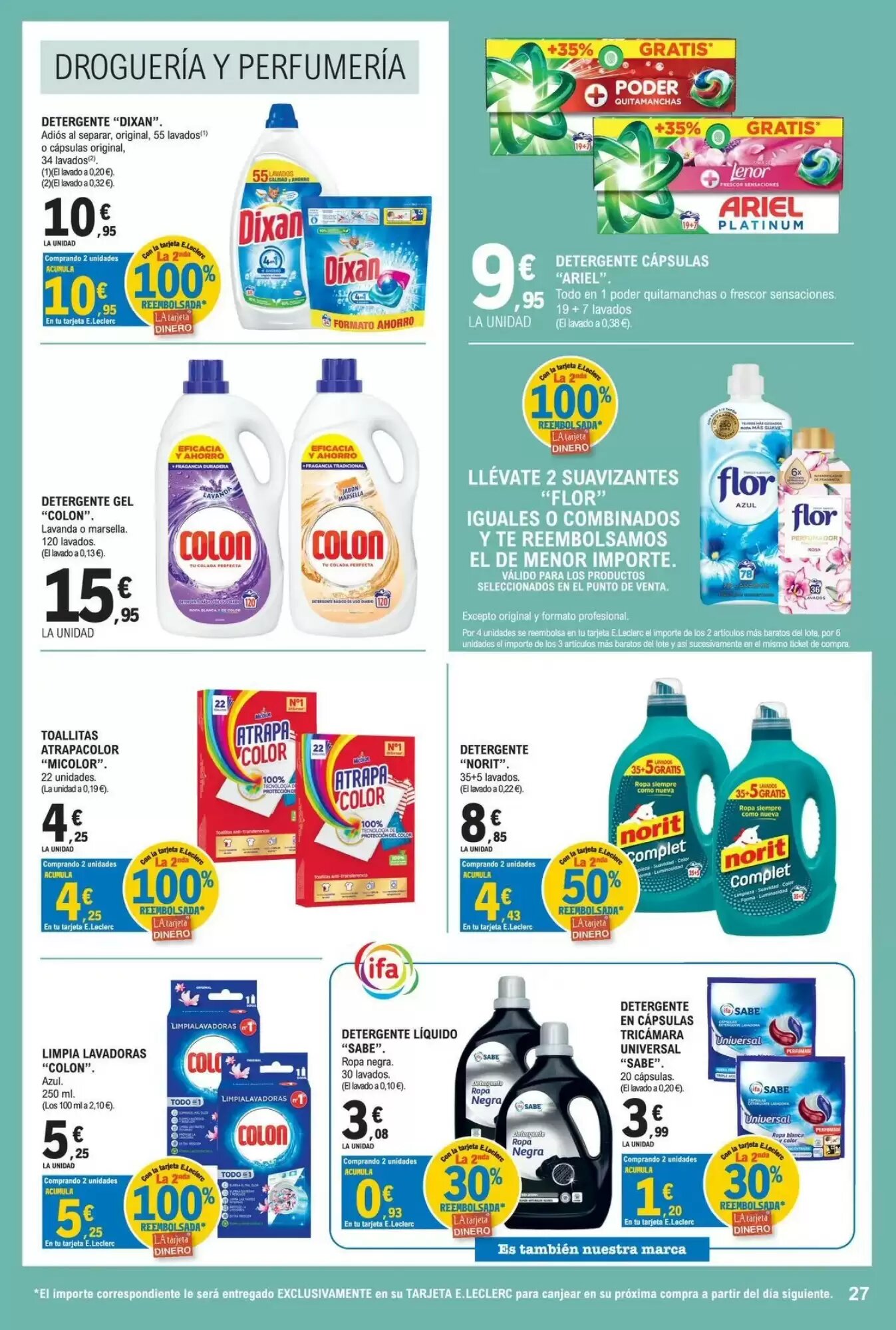 Folleto promocional de E.Leclerc válido desde el 11/08/2026 - Página 27.