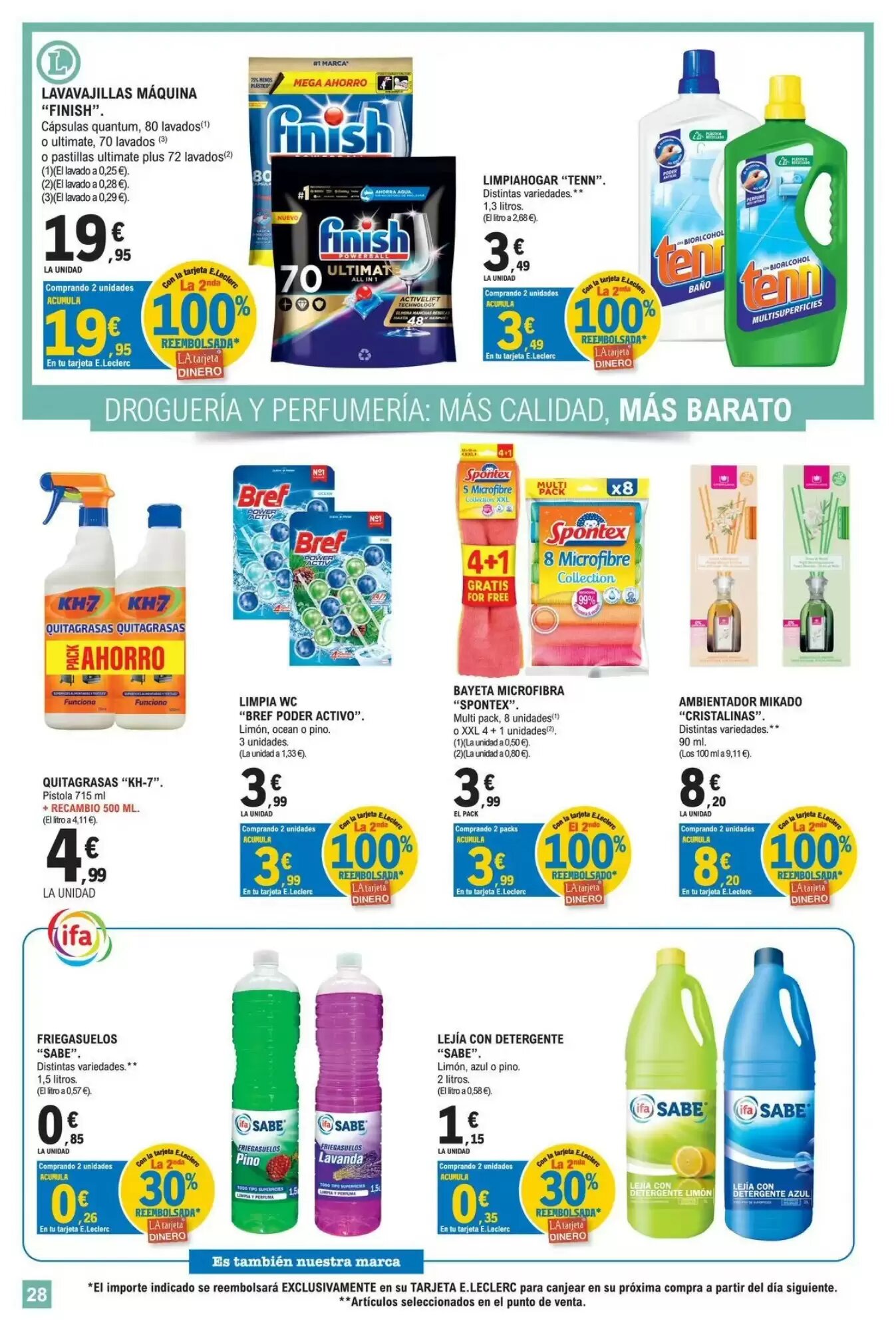 Folleto promocional de E.Leclerc válido desde el 11/08/2026 - Página 28.