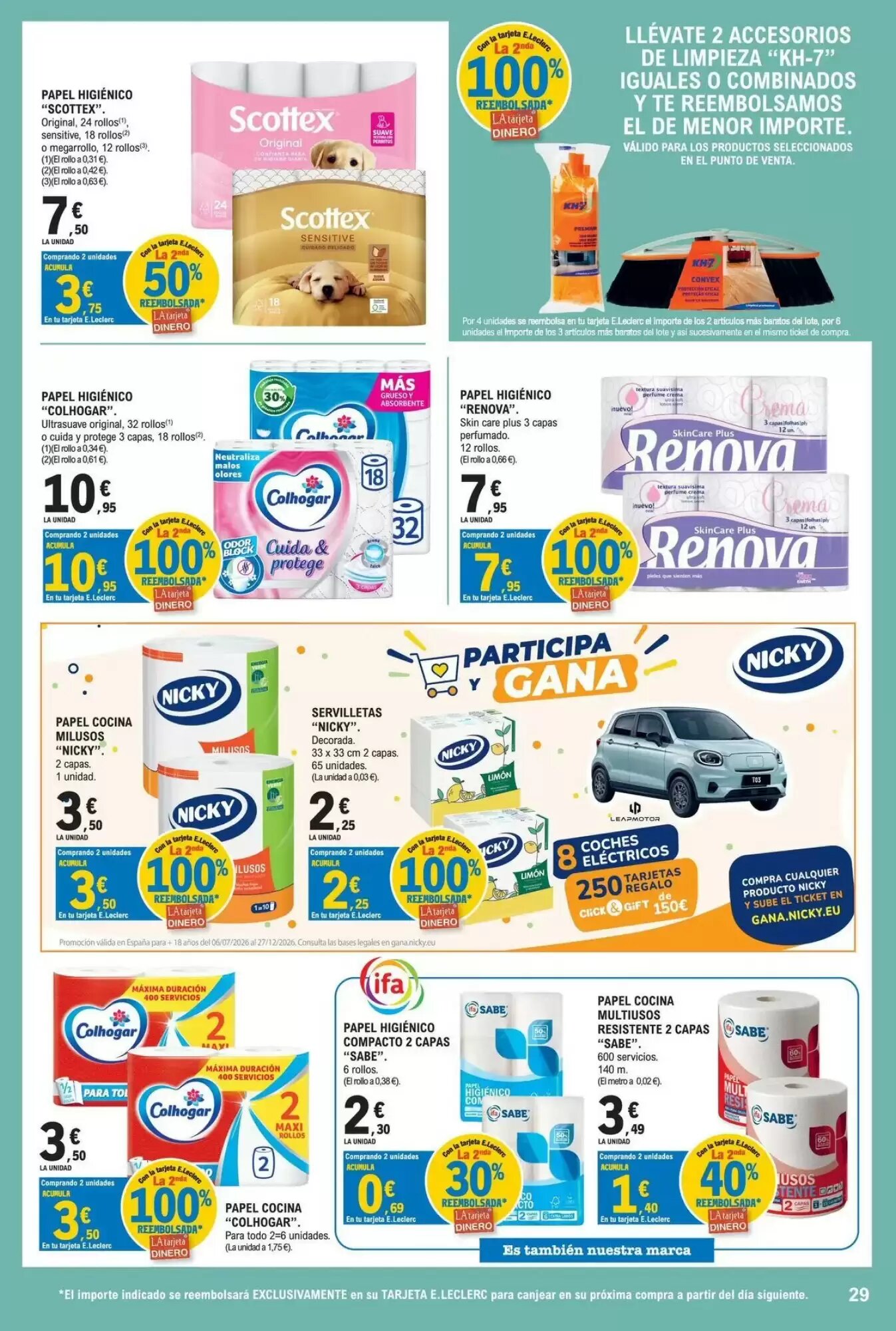 Folleto promocional de E.Leclerc válido desde el 11/08/2026 - Página 29.