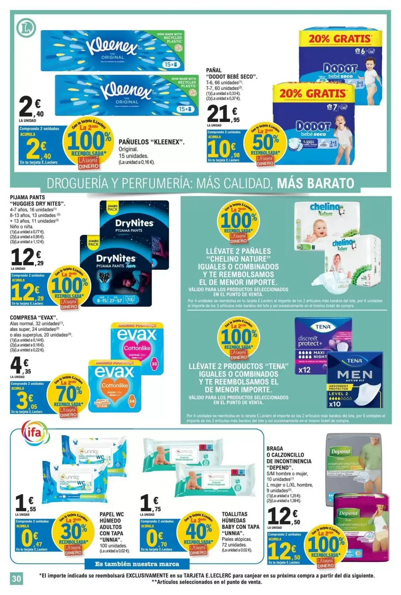 Folleto promocional de E.Leclerc válido desde el 11/08/2026 - Página 30.