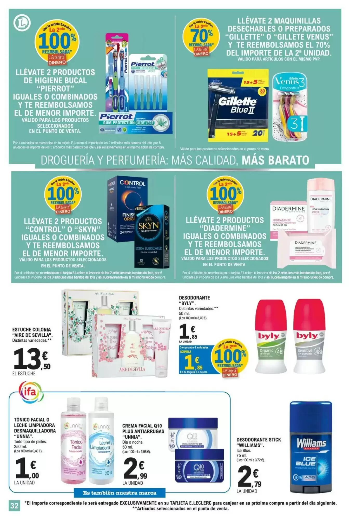 Folleto promocional de E.Leclerc válido desde el 11/08/2026 - Página 32.
