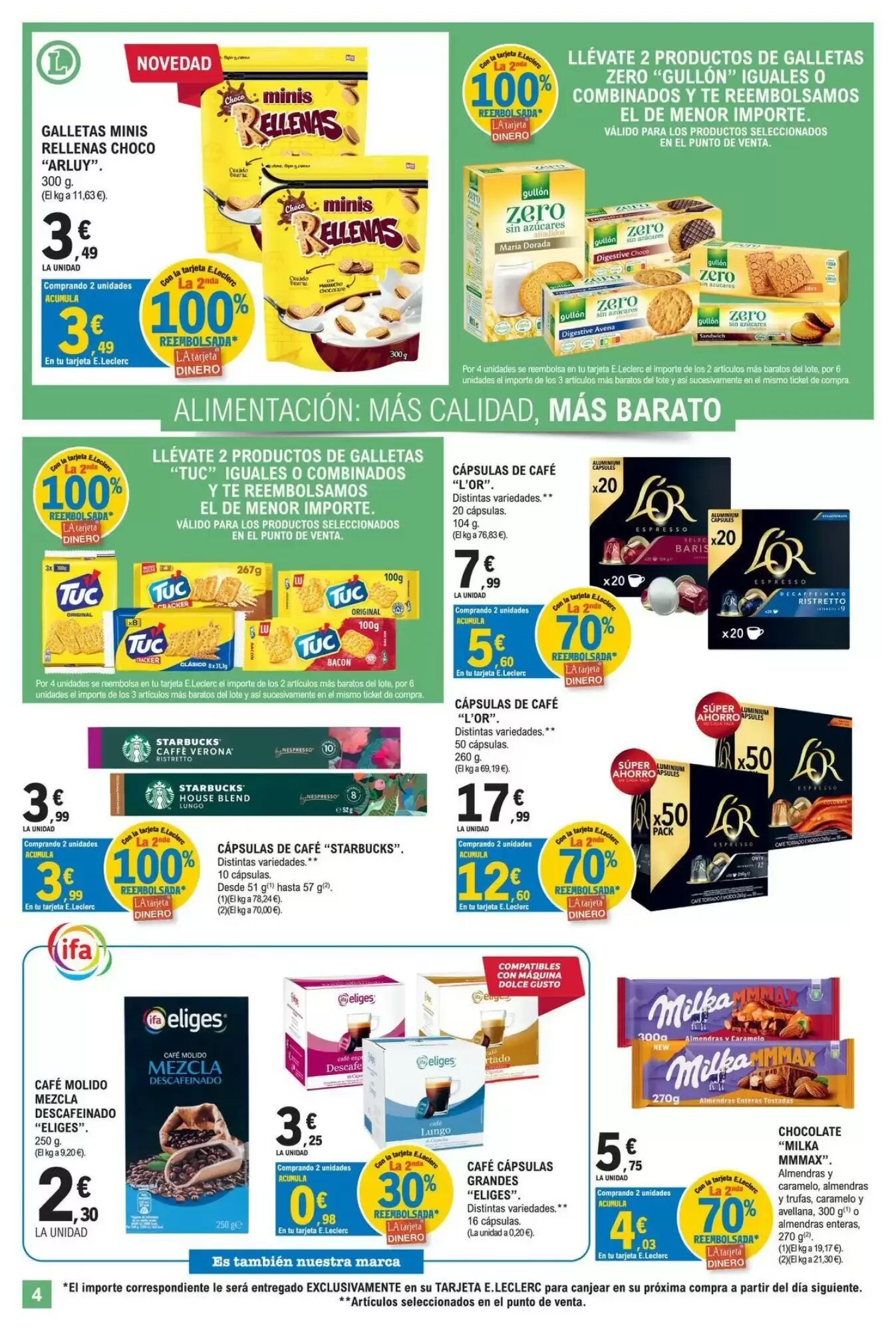 Folleto promocional de E.Leclerc válido desde el 11/08/2026 - Página 4.