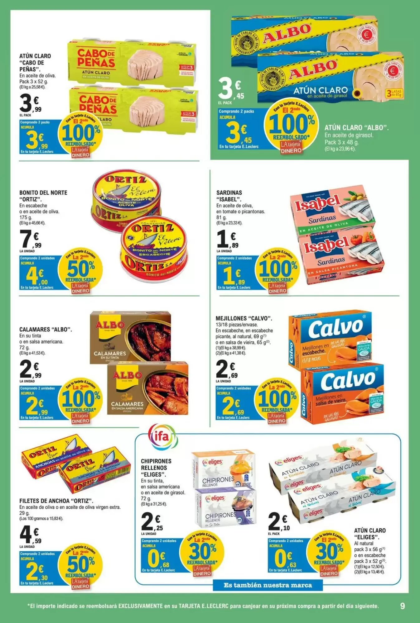 Folleto promocional de E.Leclerc válido desde el 11/08/2026 - Página 9.