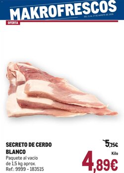 Folleto promocional de Makro válido desde el 11/08/2026