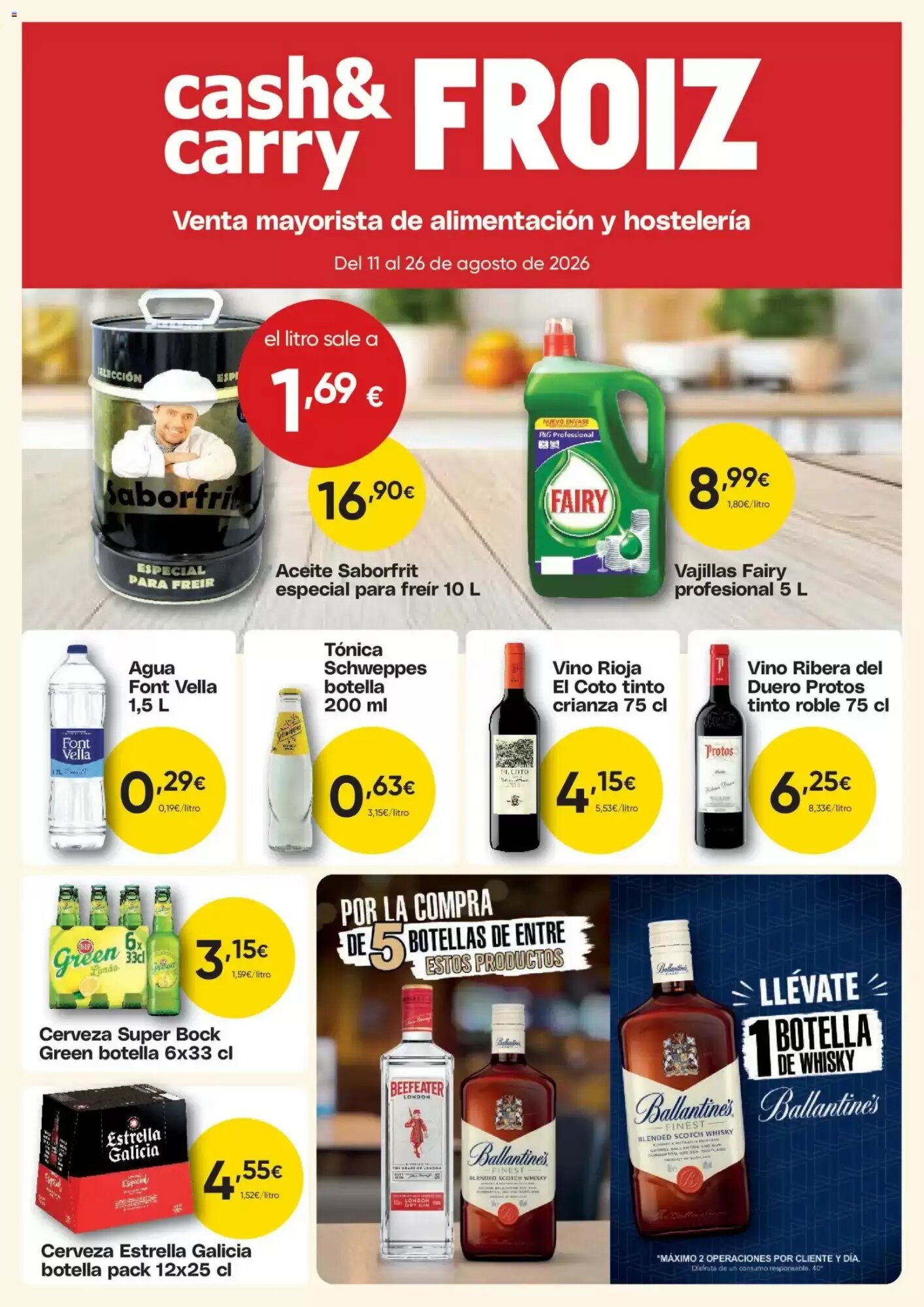 Folleto promocional de FROIZ válido desde el 11/08/2026 - Página 1.