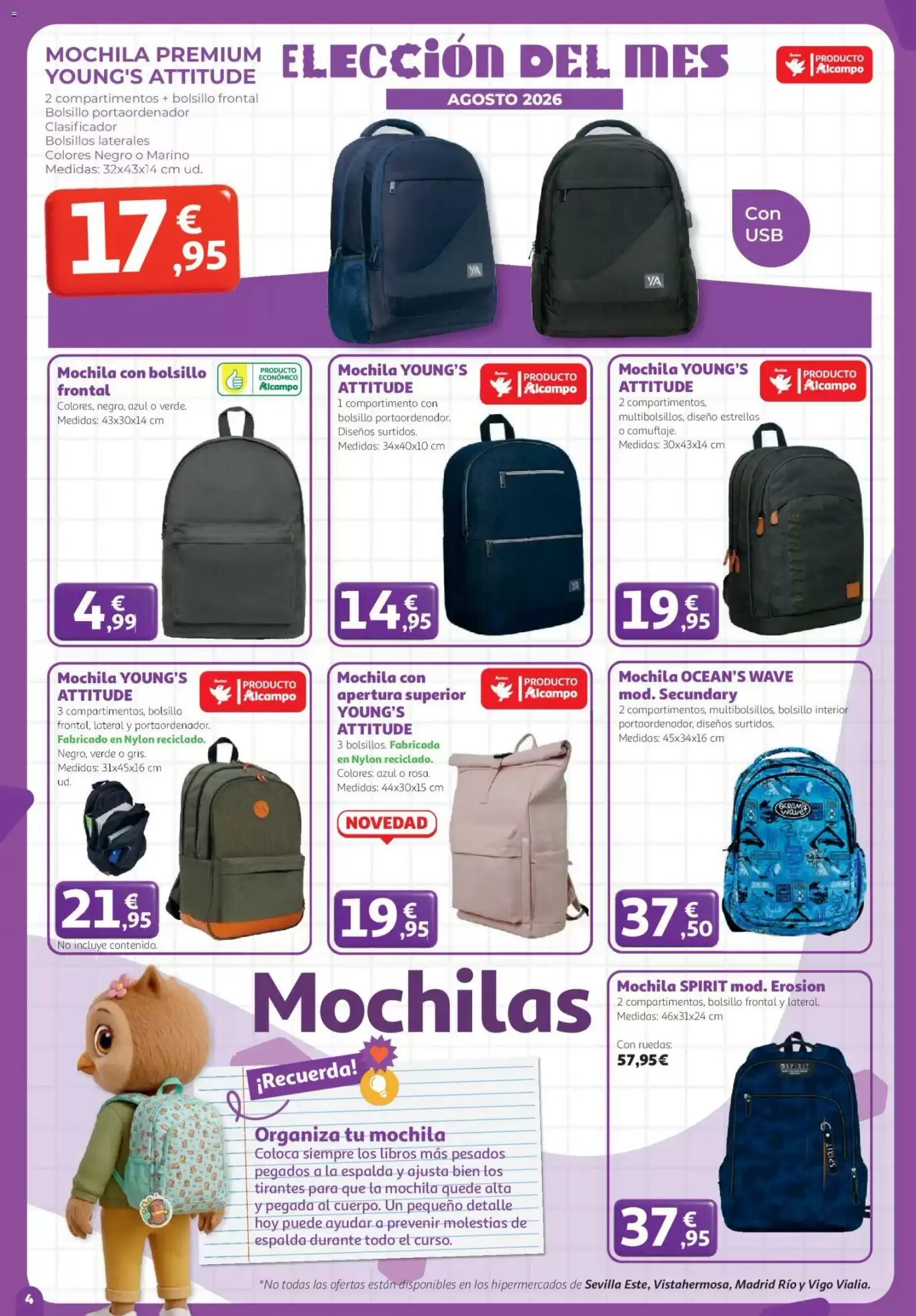 Folleto promocional de Alcampo válido desde el 13/08/2026 - Página 4.