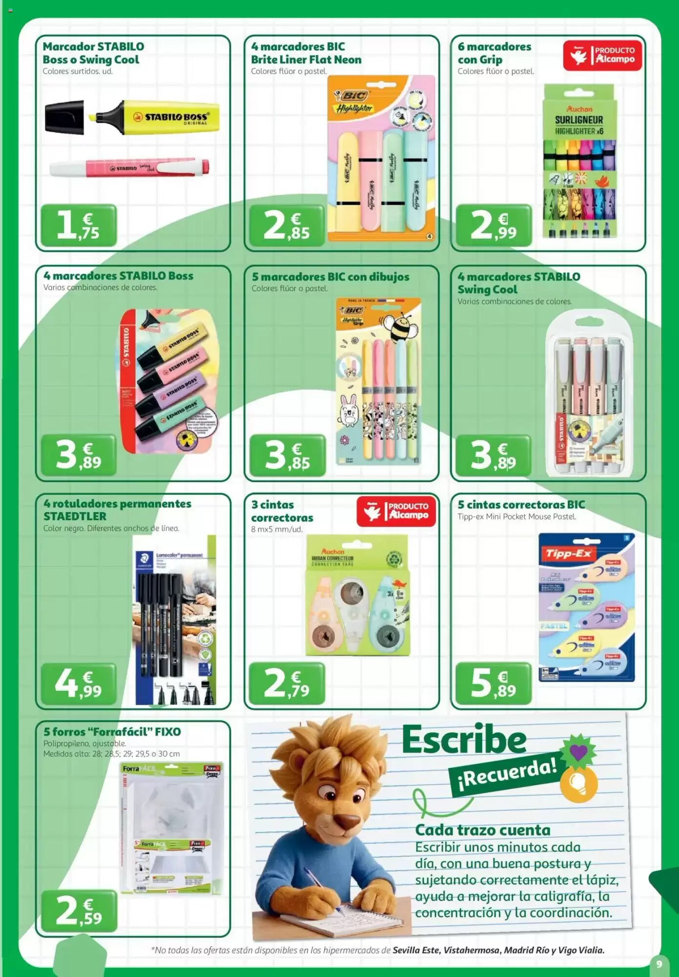 Folleto promocional de Alcampo válido desde el 13/08/2026 - Página 9.