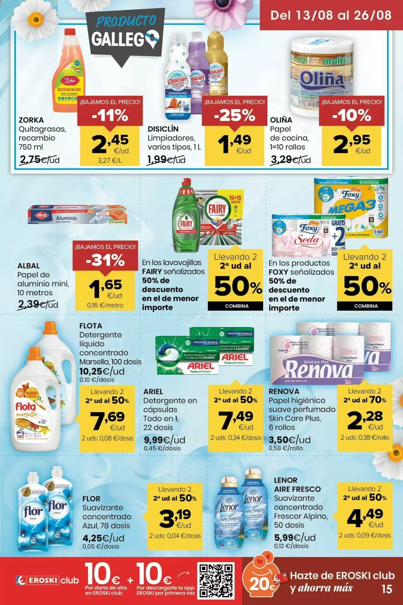 Folleto promocional de Autoservicios Familia válido desde el 13/08/2026 - Página 15.