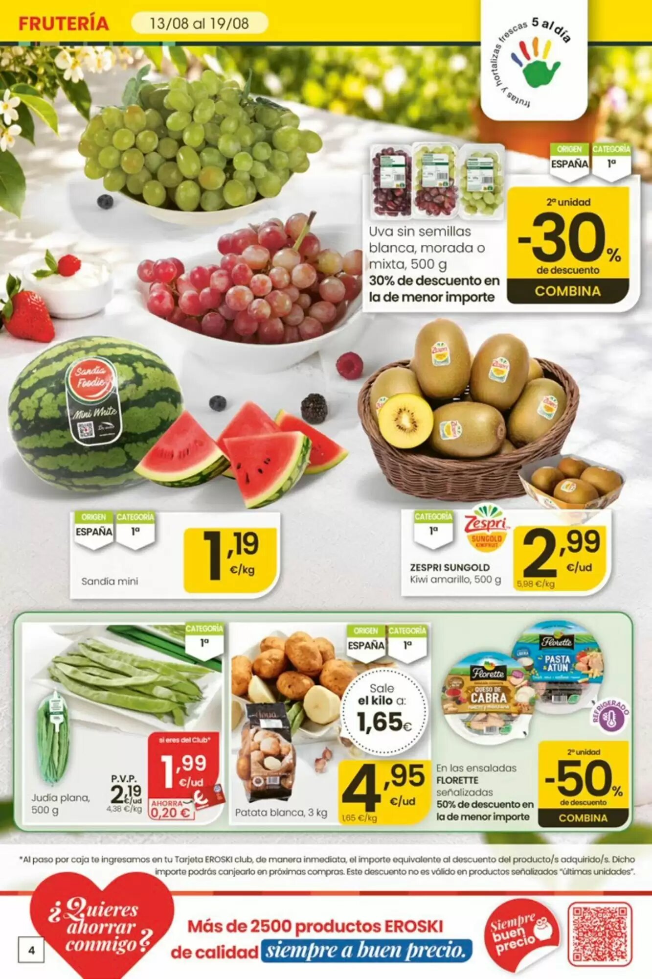 Folleto promocional de Eroski válido desde el 13/08/2026 - Página 4.