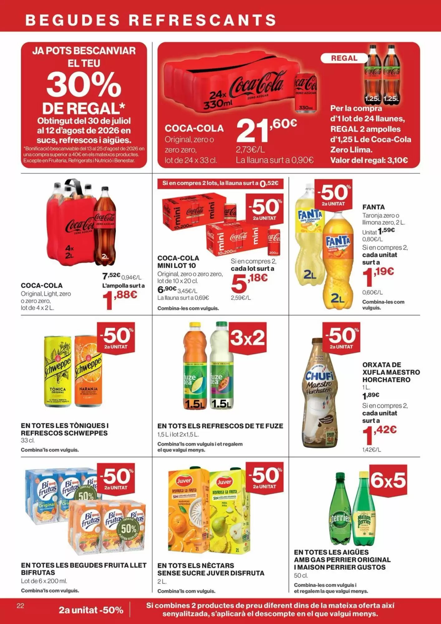 Folleto promocional de Hipercor válido desde el 13/08/2026 - Página 22.