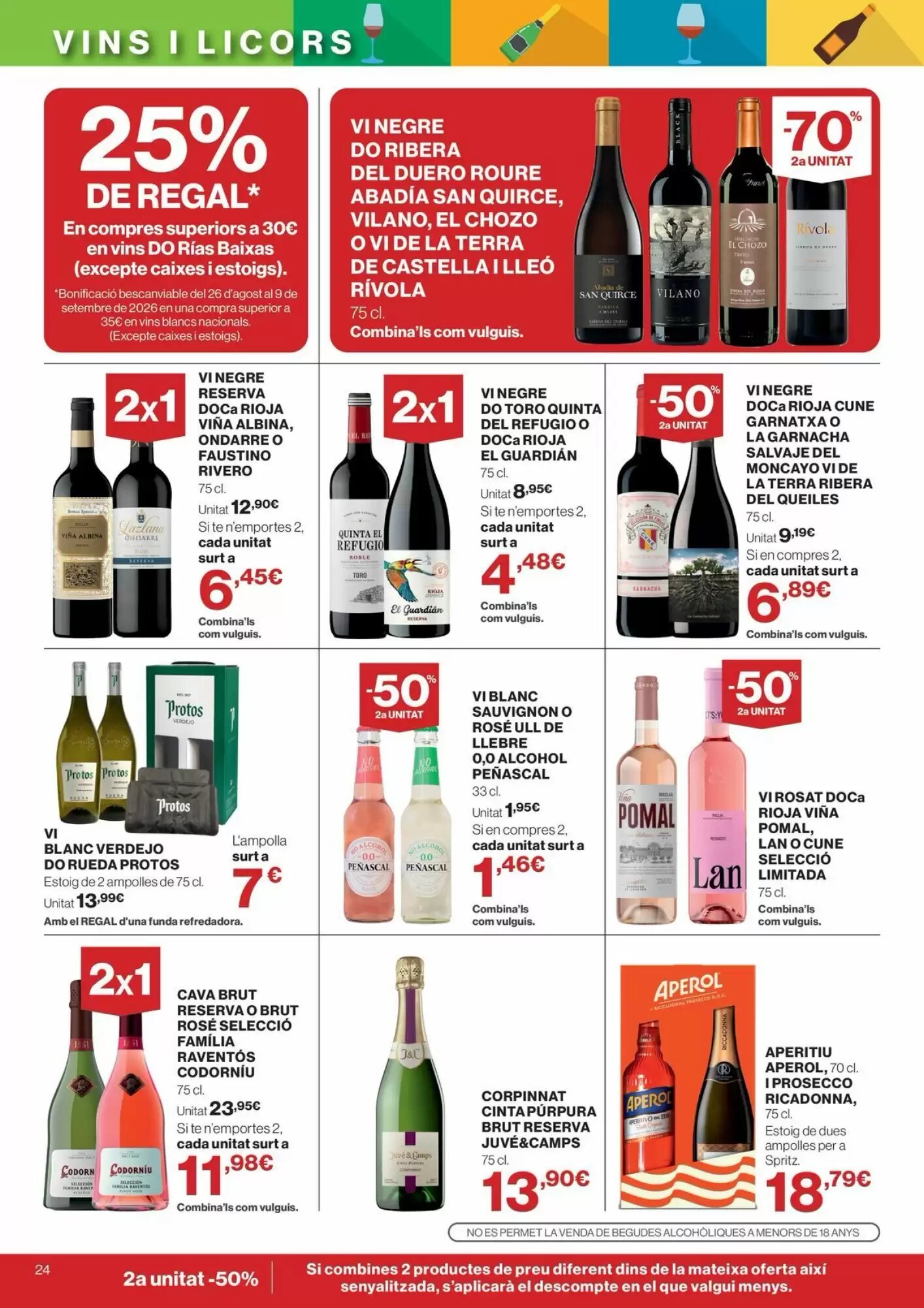 Folleto promocional de Hipercor válido desde el 13/08/2026 - Página 24.