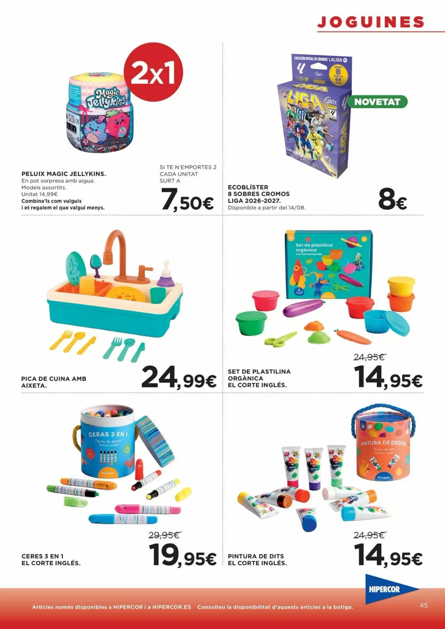 Folleto promocional de Hipercor válido desde el 13/08/2026 - Página 45.