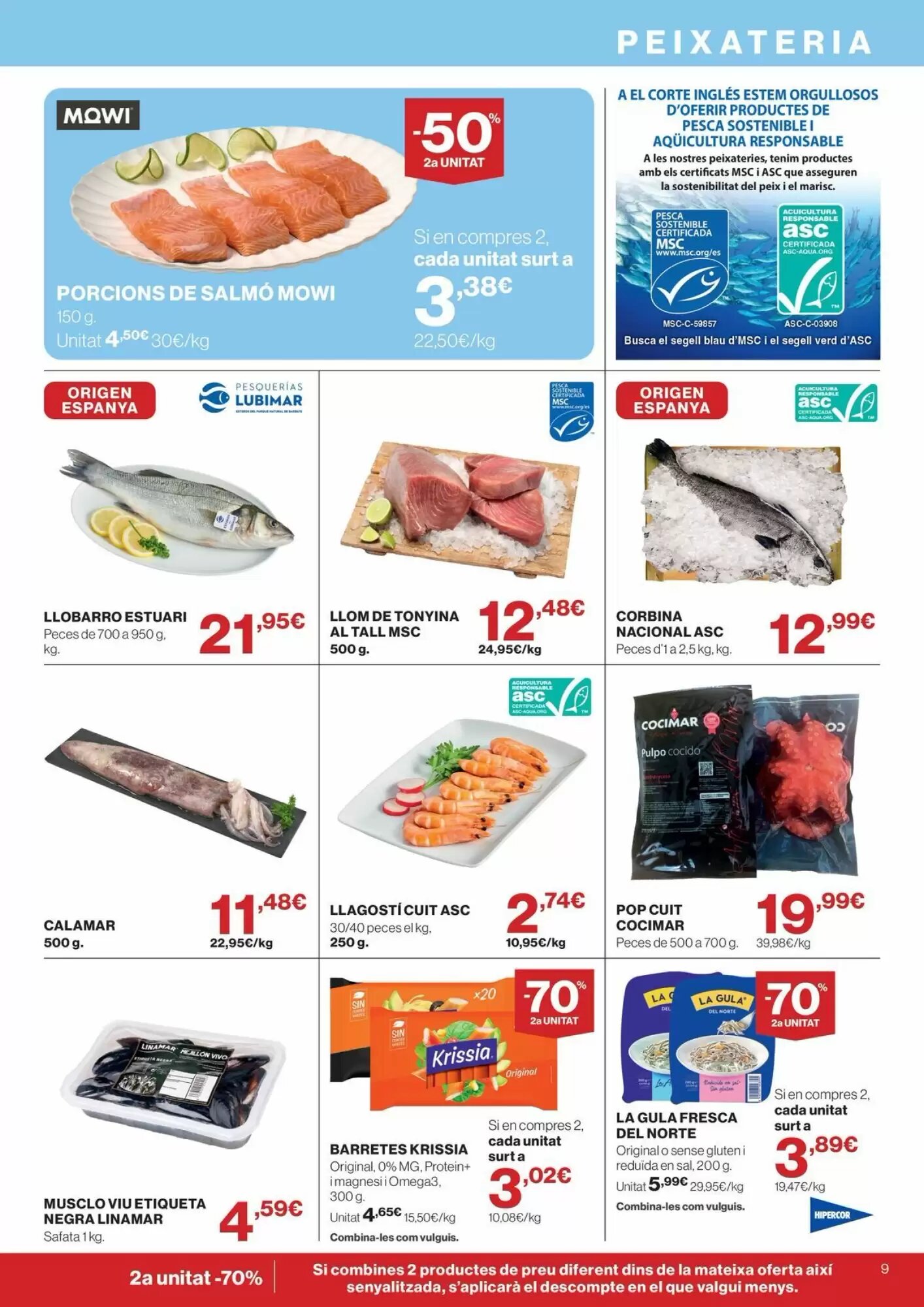 Folleto promocional de Hipercor válido desde el 13/08/2026 - Página 9.