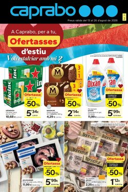 Folleto promocional de Caprabo válido desde el 13/08/2026