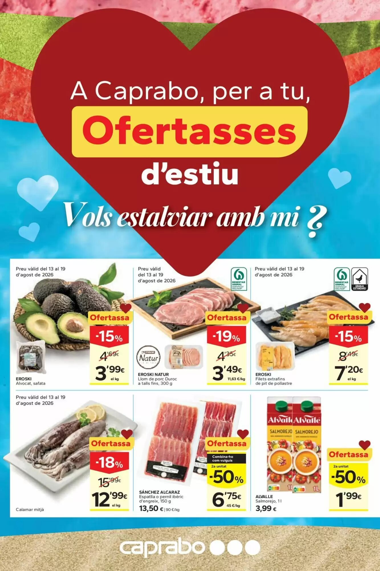 Folleto promocional de Caprabo válido desde el 13/08/2026 - Página 2.