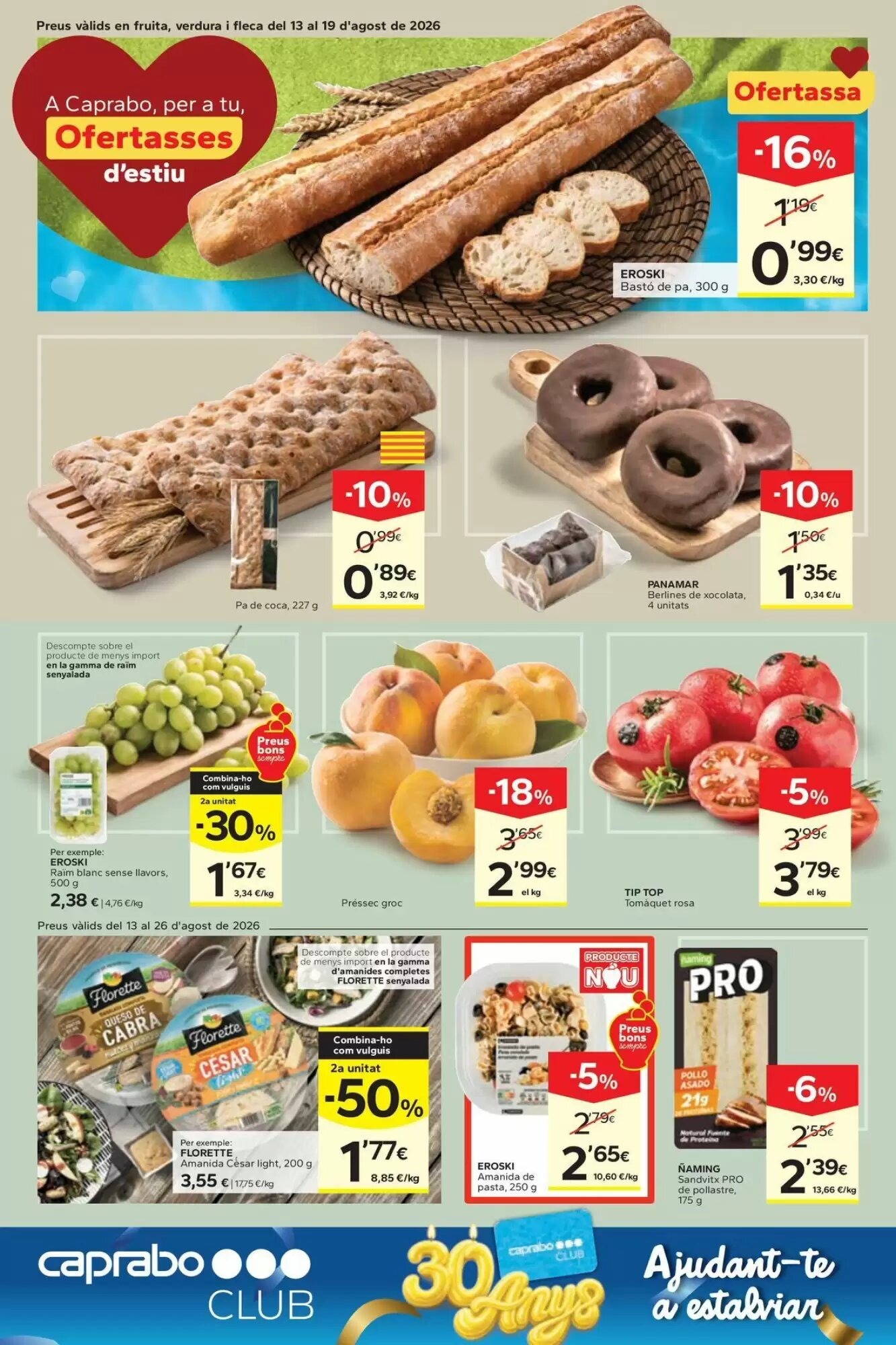 Folleto promocional de Caprabo válido desde el 13/08/2026 - Página 4.
