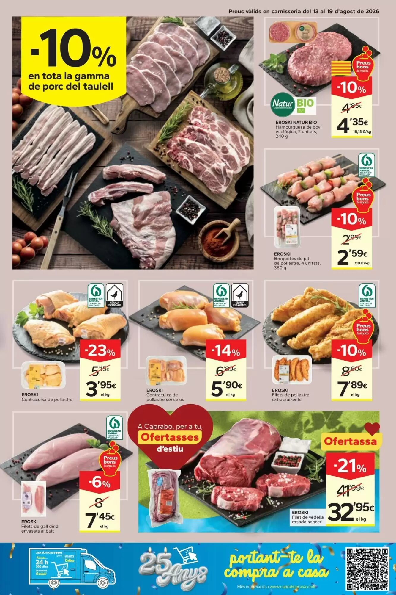 Folleto promocional de Caprabo válido desde el 13/08/2026 - Página 7.