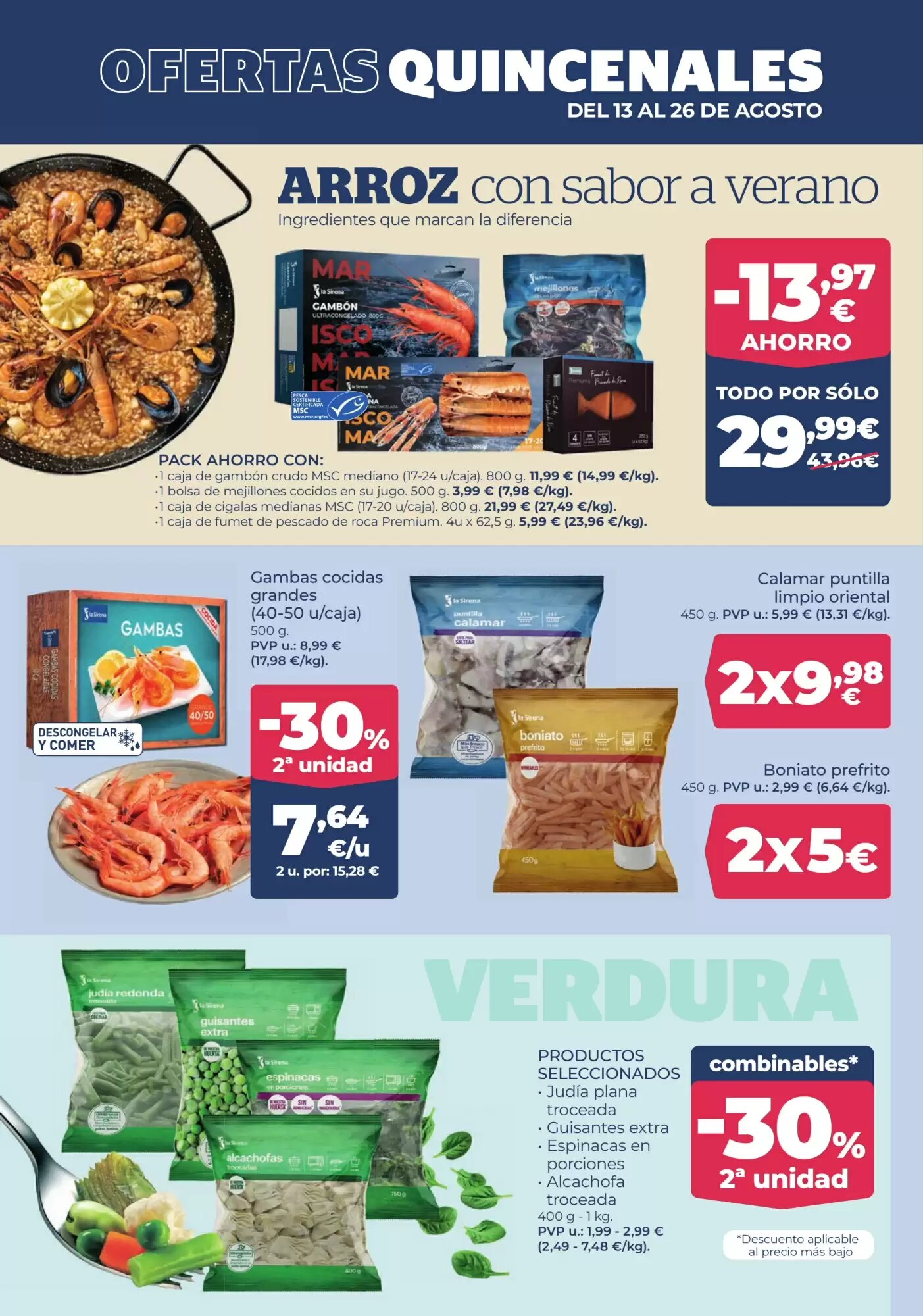 Folleto promocional de La Sirena válido desde el 13/08/2026 - Página 4.