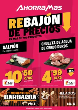 Folleto promocional de AhorraMas válido desde el 13/08/2026