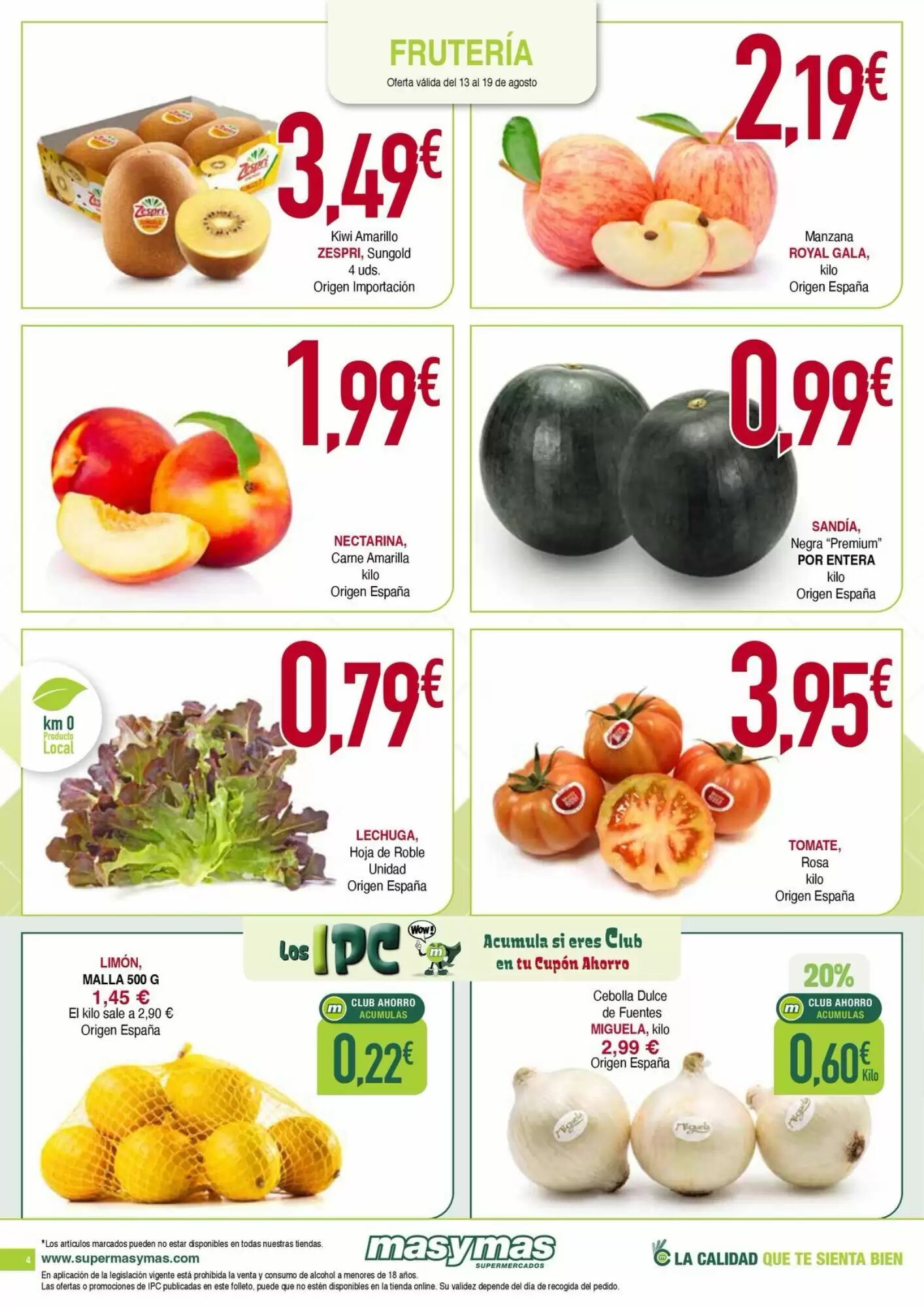 Folleto promocional de Masymas válido desde el 13/08/2026 - Página 4.