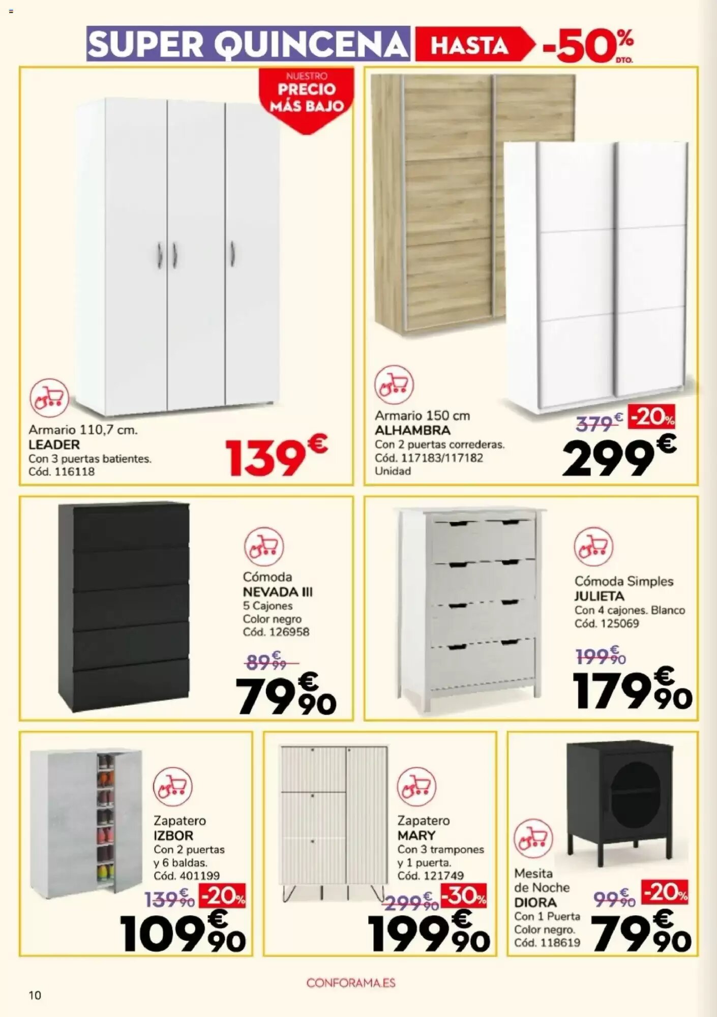 Folleto promocional de Conforama válido desde el 13/08/2026 - Página 10.