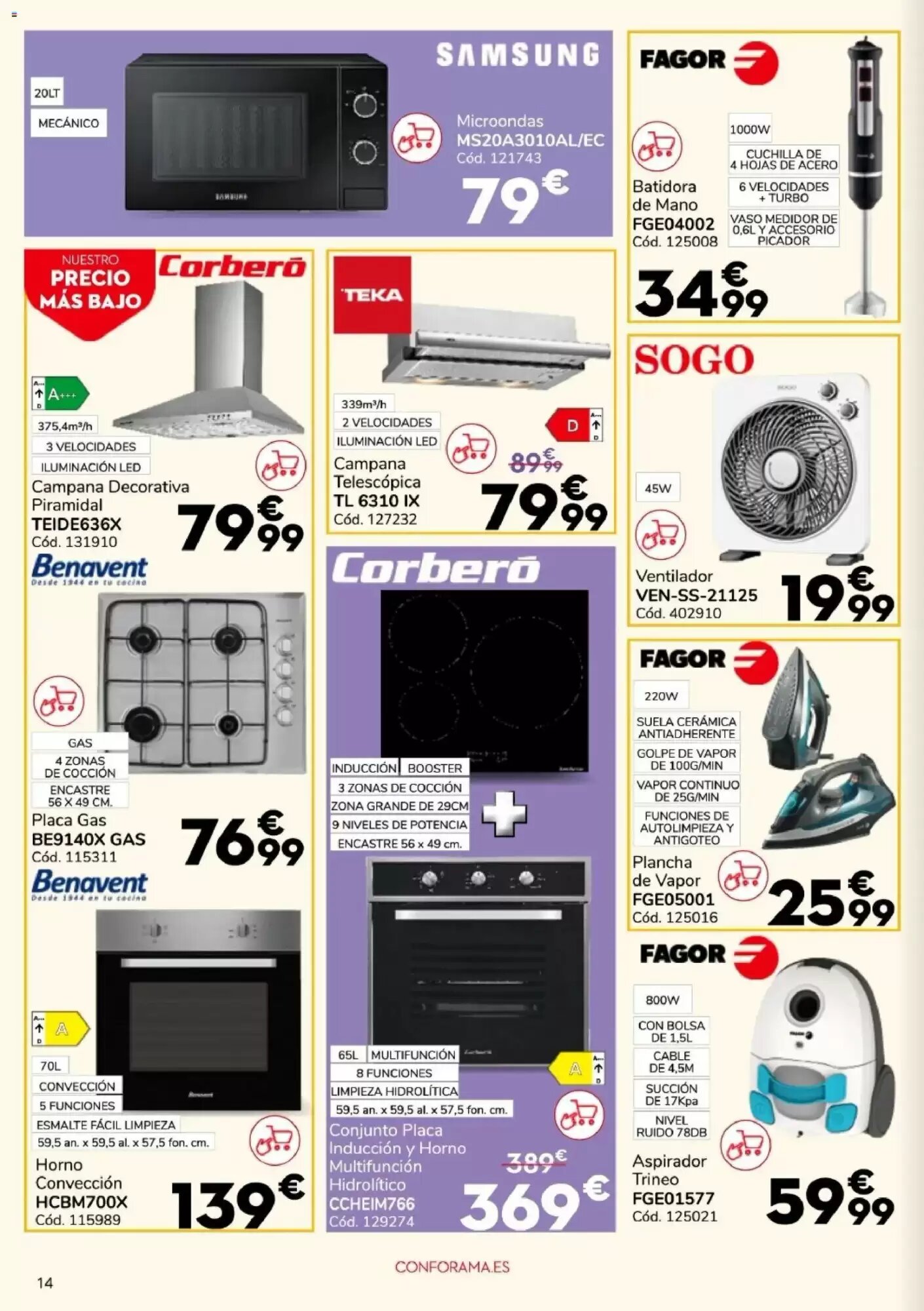 Folleto promocional de Conforama válido desde el 13/08/2026 - Página 14.