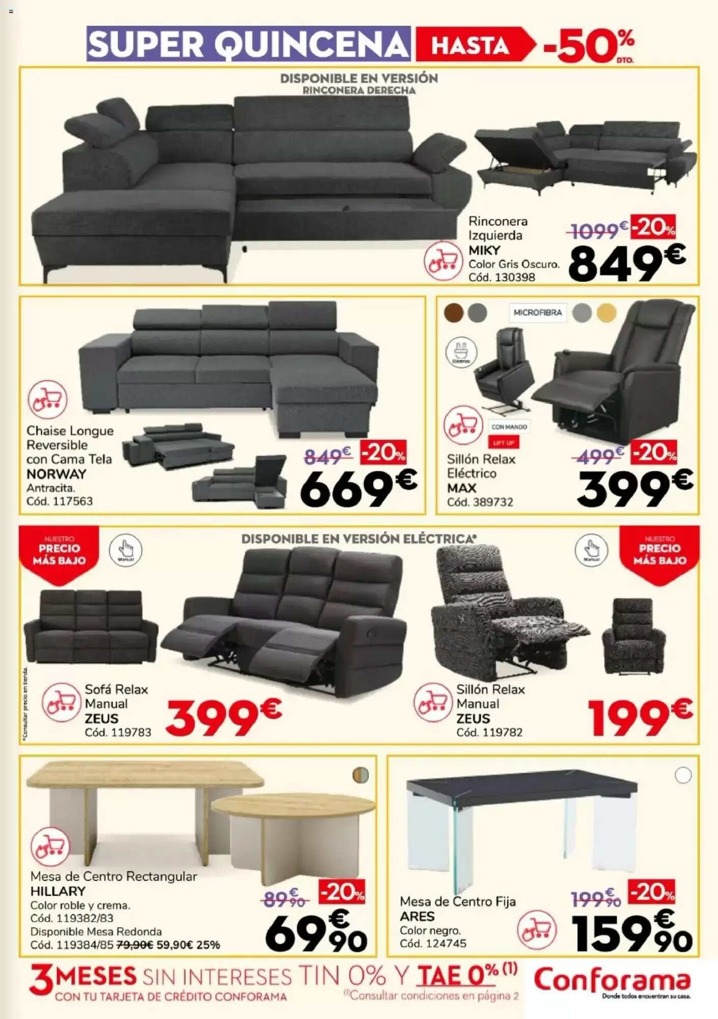 Folleto promocional de Conforama válido desde el 13/08/2026 - Página 3.