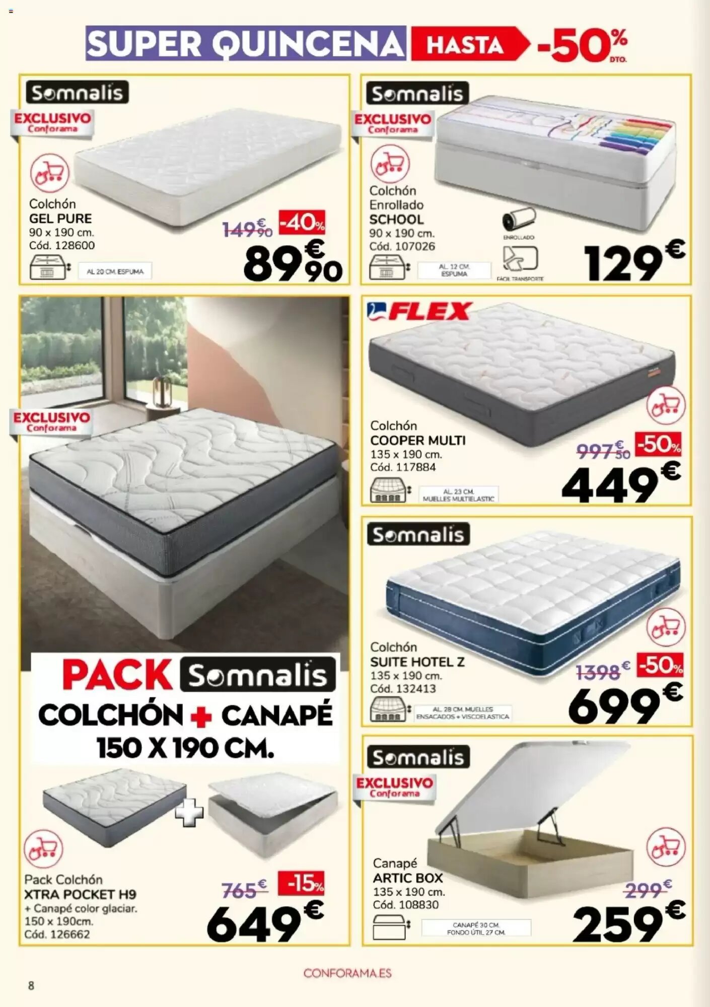 Folleto promocional de Conforama válido desde el 13/08/2026 - Página 8.