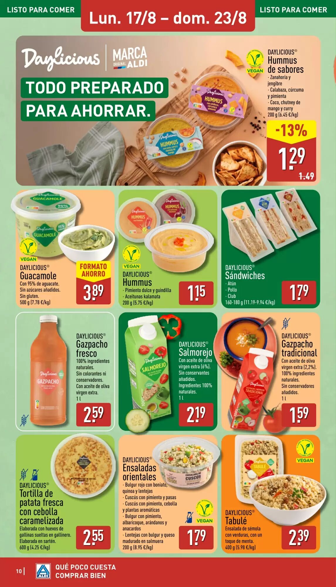 Folleto promocional de ALDI válido desde el 17/08/2026 - Página 10.