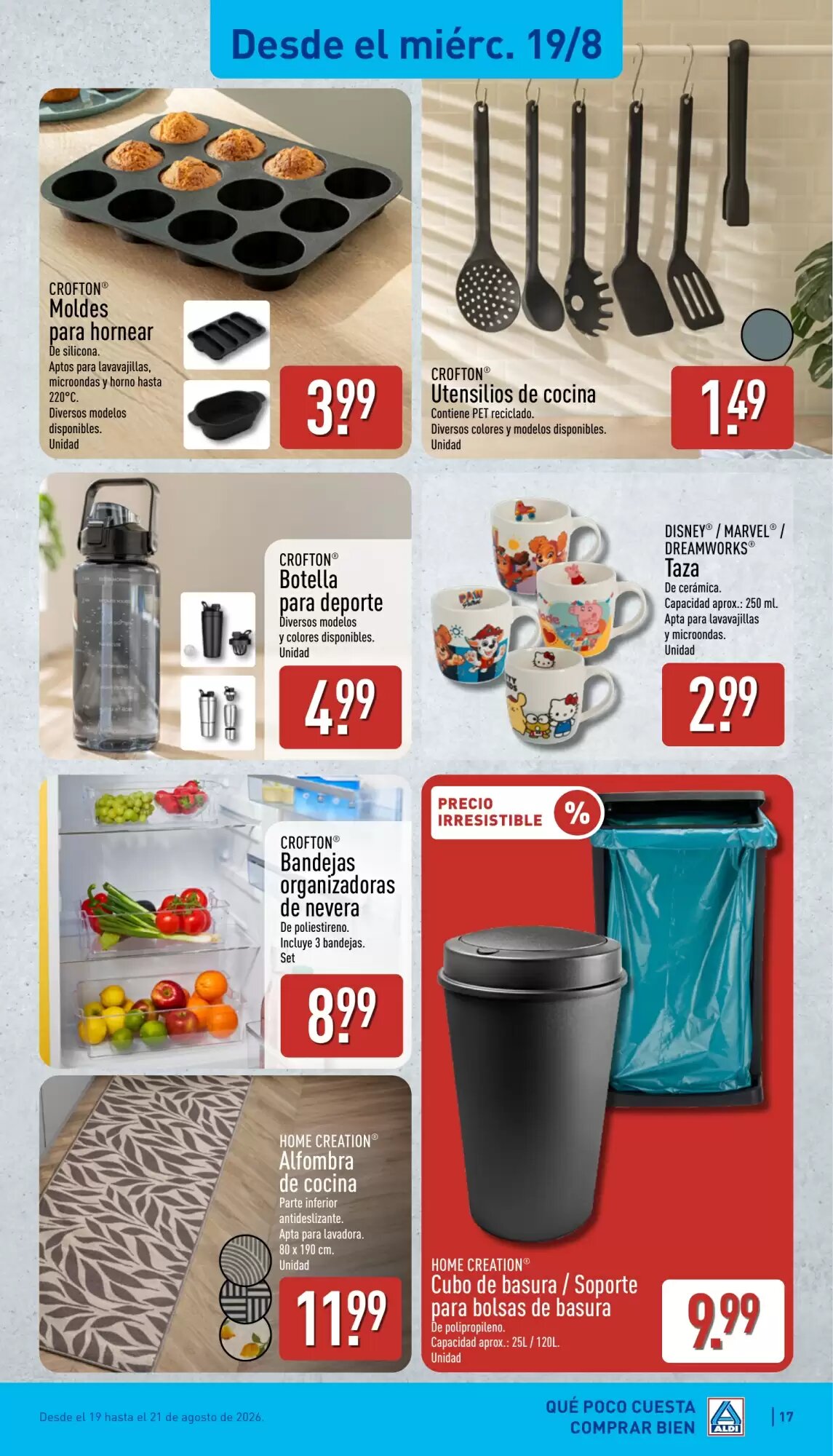 Folleto promocional de ALDI válido desde el 17/08/2026 - Página 17.