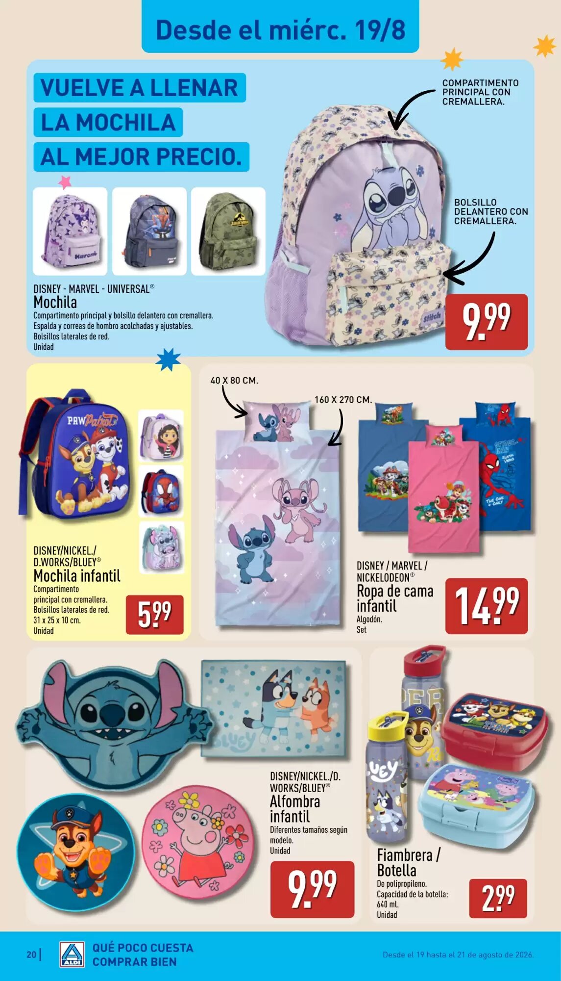 Folleto promocional de ALDI válido desde el 17/08/2026 - Página 20.
