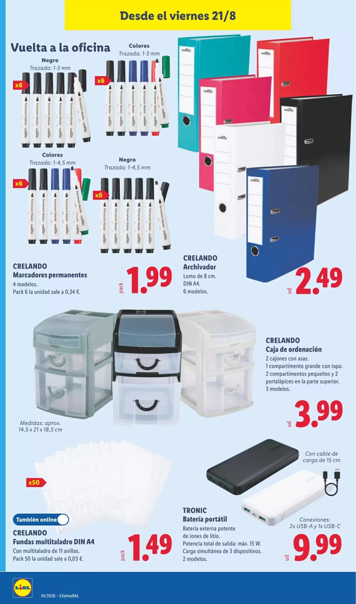 Folleto promocional de Lidl válido desde el 17/08/2026 - Página 20.