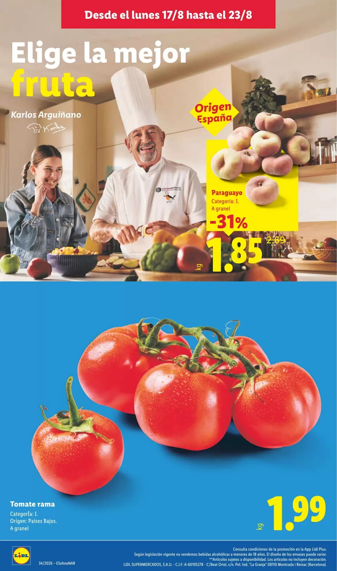 Folleto promocional de Lidl válido desde el 17/08/2026 - Página 2.