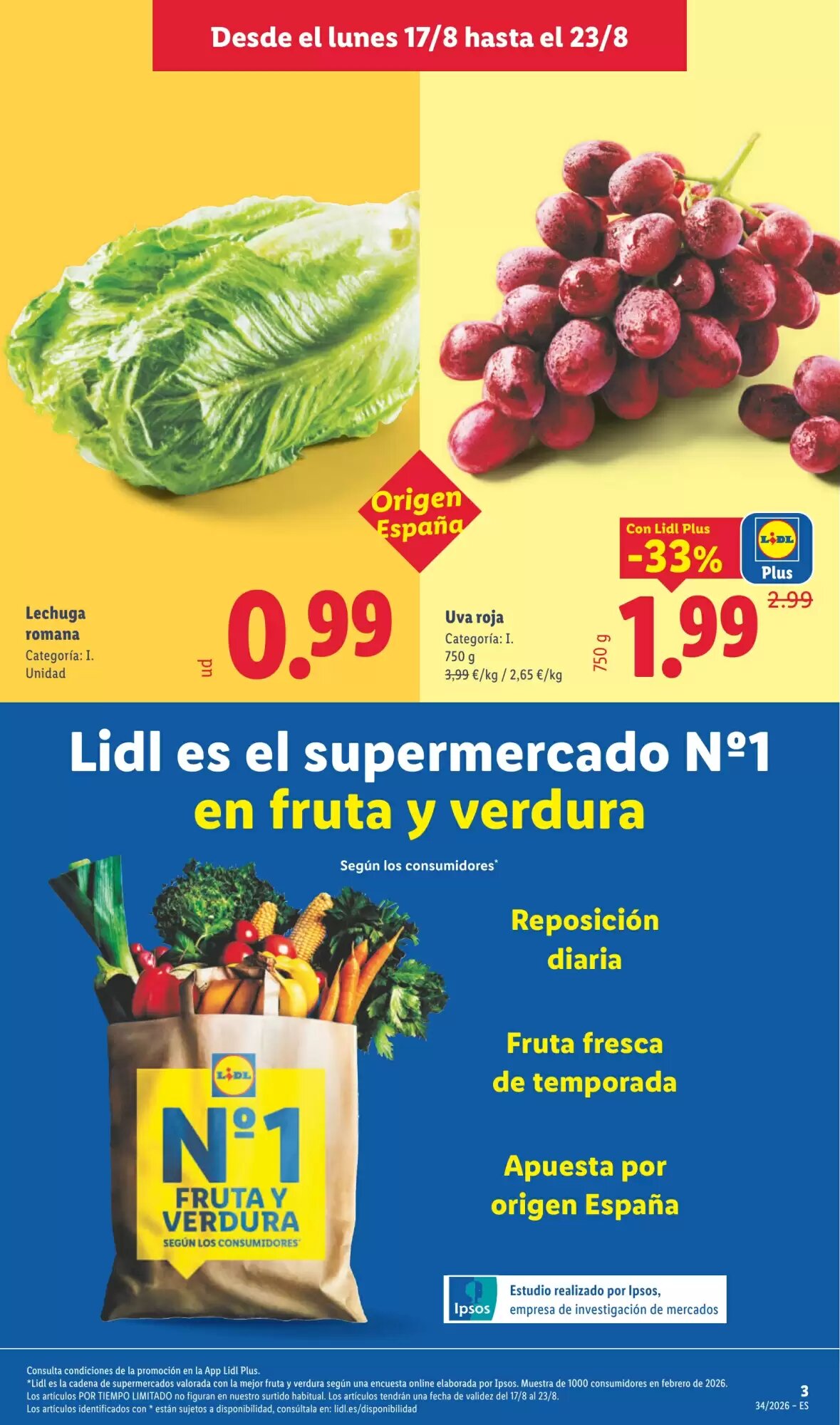 Folleto promocional de Lidl válido desde el 17/08/2026 - Página 3.