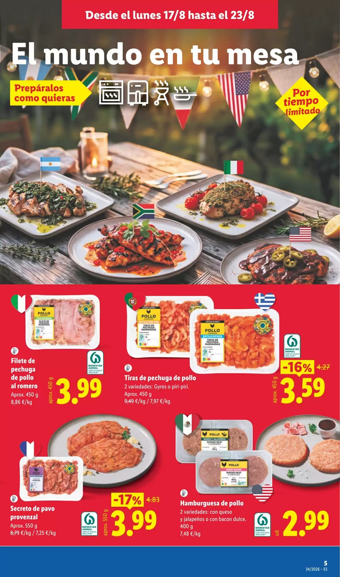 Folleto promocional de Lidl válido desde el 17/08/2026 - Página 7.