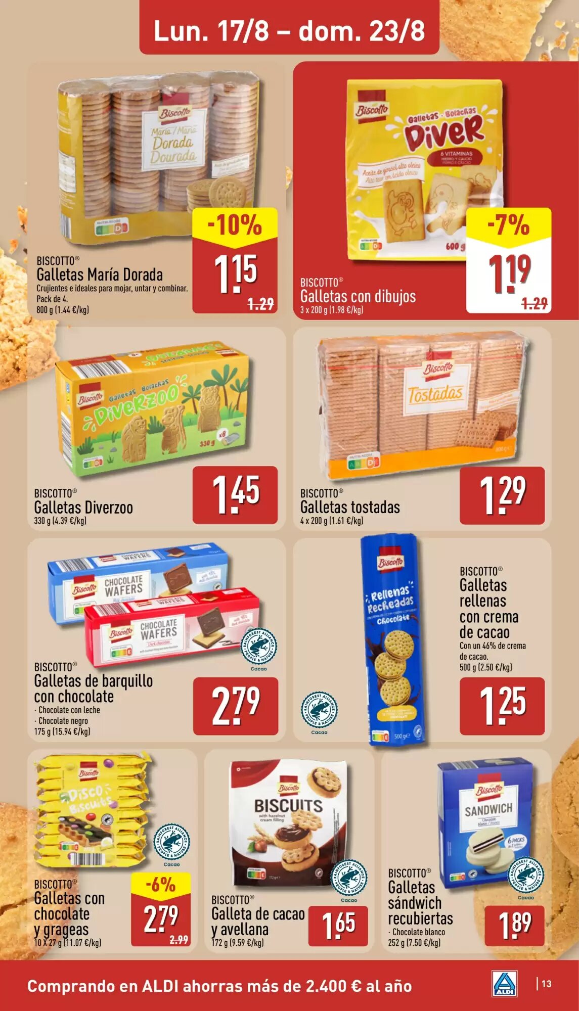 Folleto promocional de ALDI válido desde el 17/08/2026 - Página 13.
