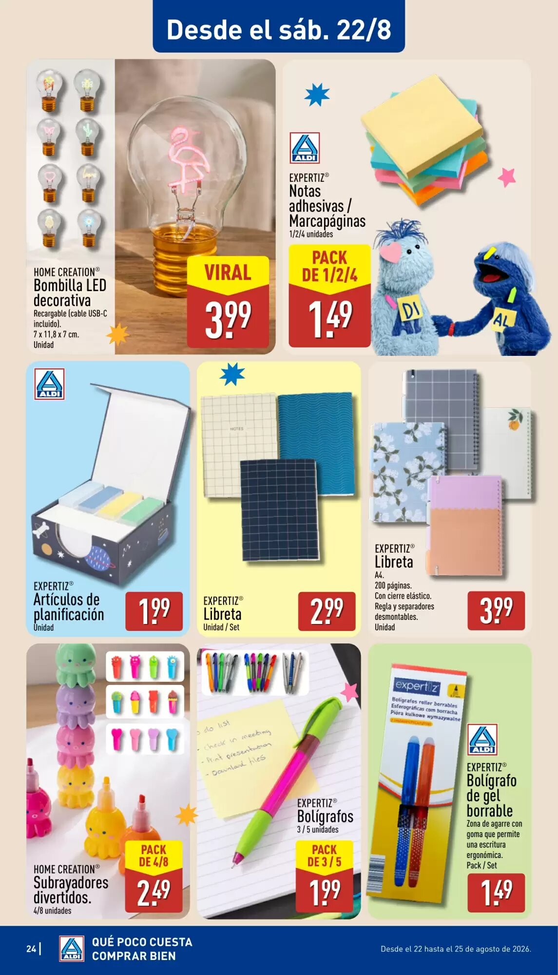 Folleto promocional de ALDI válido desde el 17/08/2026 - Página 24.