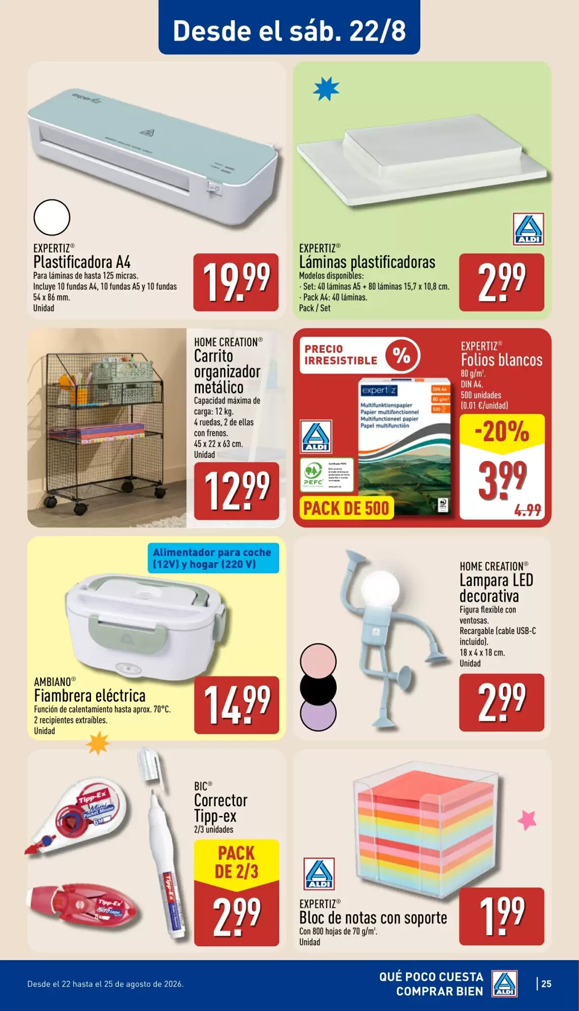Folleto promocional de ALDI válido desde el 17/08/2026 - Página 25.