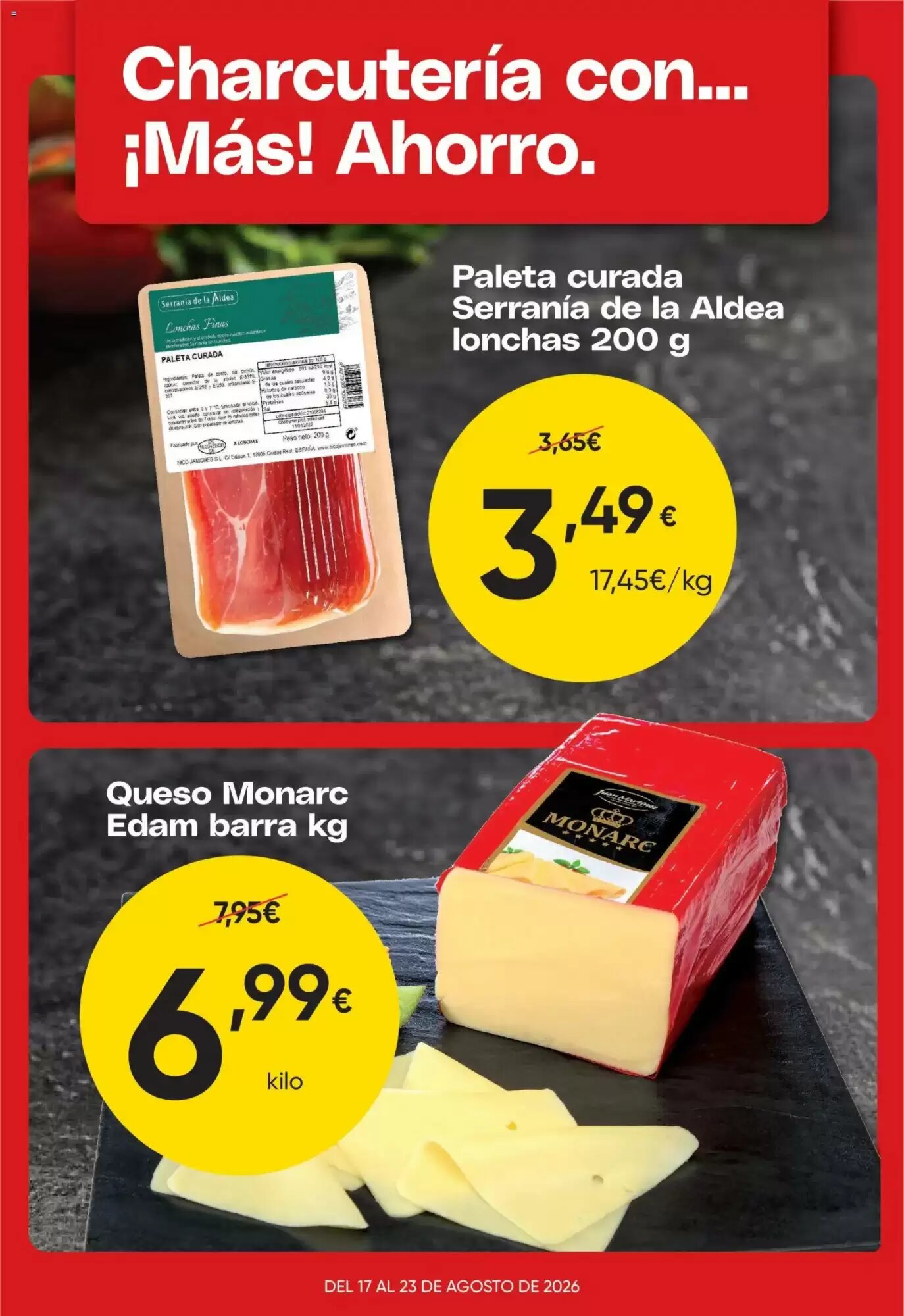 Folleto promocional de FROIZ válido desde el 17/08/2026 - Página 1.