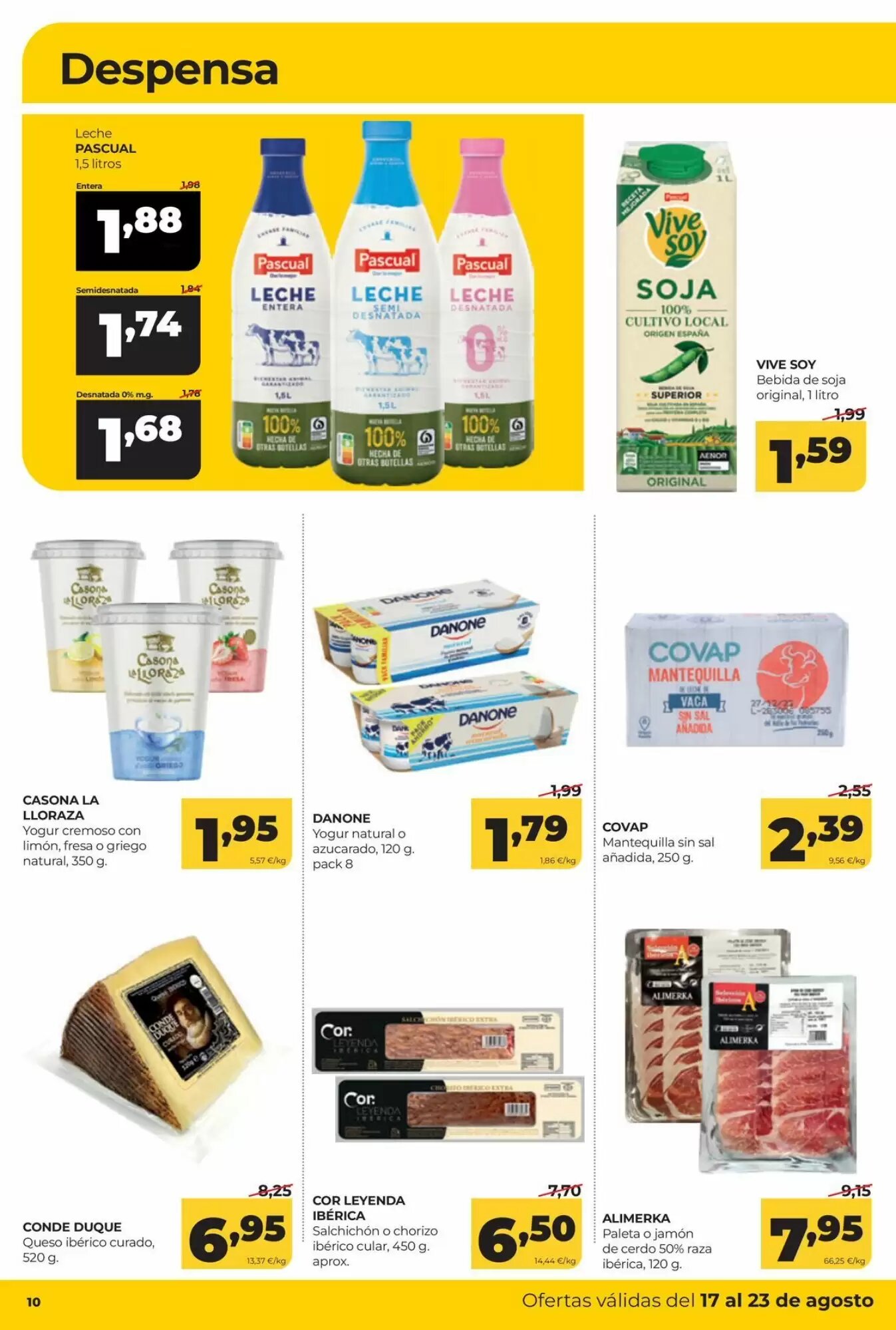 Folleto promocional de Alimerka válido desde el 17/08/2026 - Página 10.
